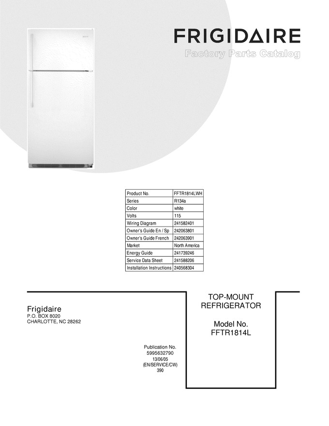 Diagram for FFTR1814LWH