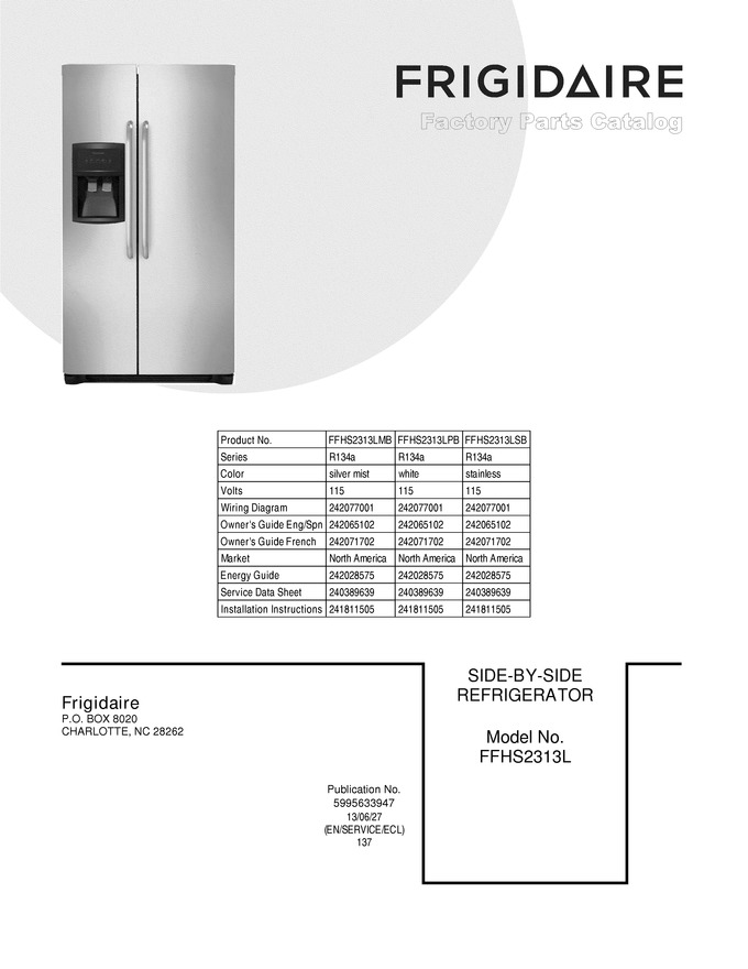 Diagram for FFHS2313LMB