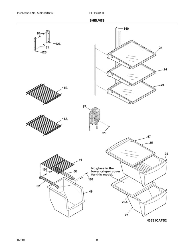 Diagram for FFHS2611LWB