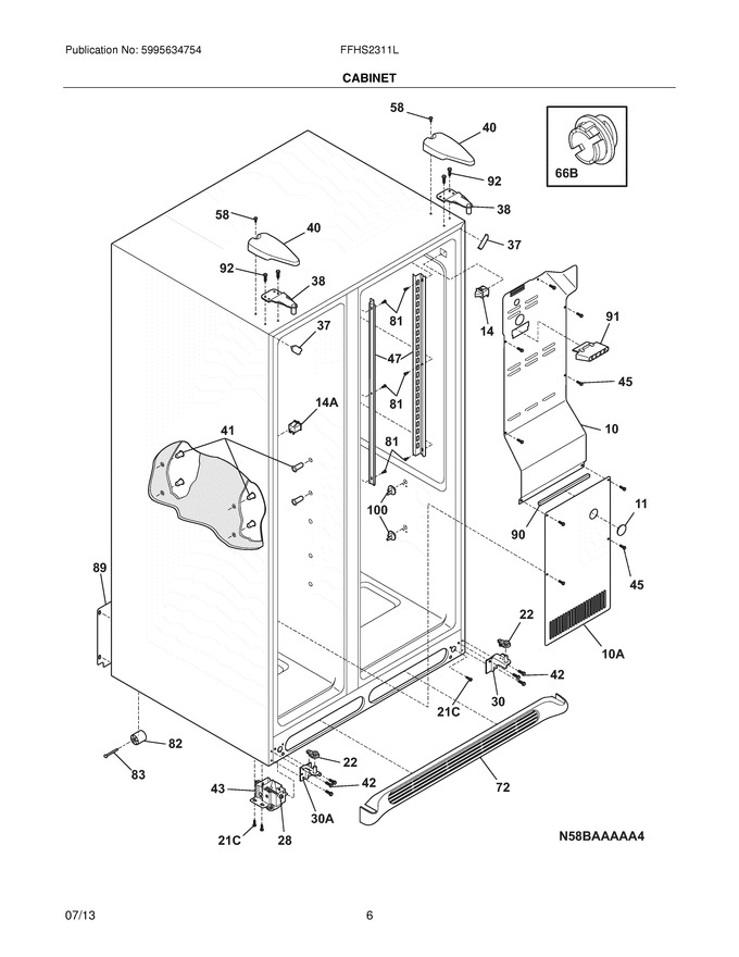 Diagram for FFHS2311LWB