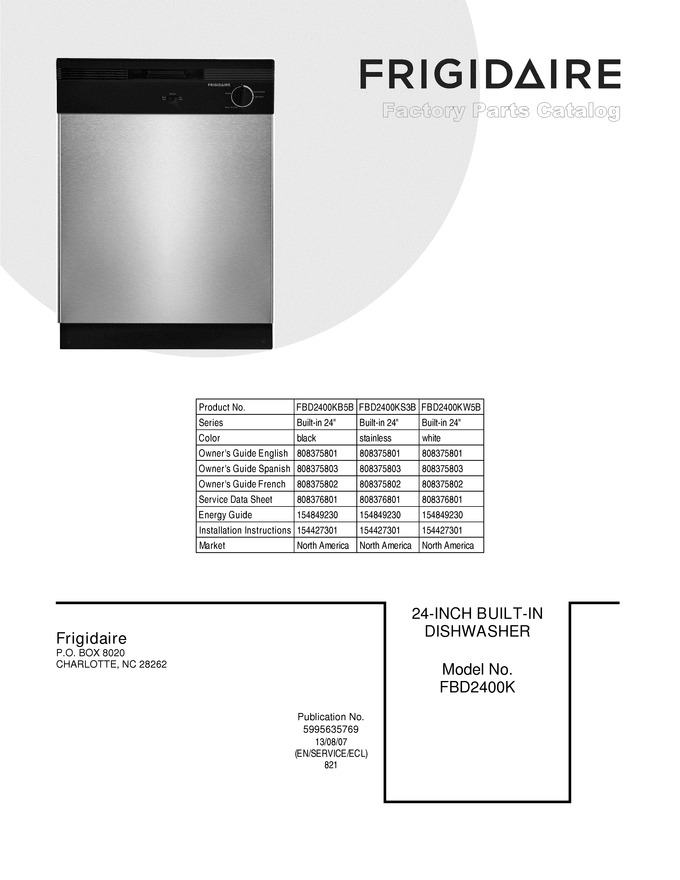 Diagram for FBD2400KW5B