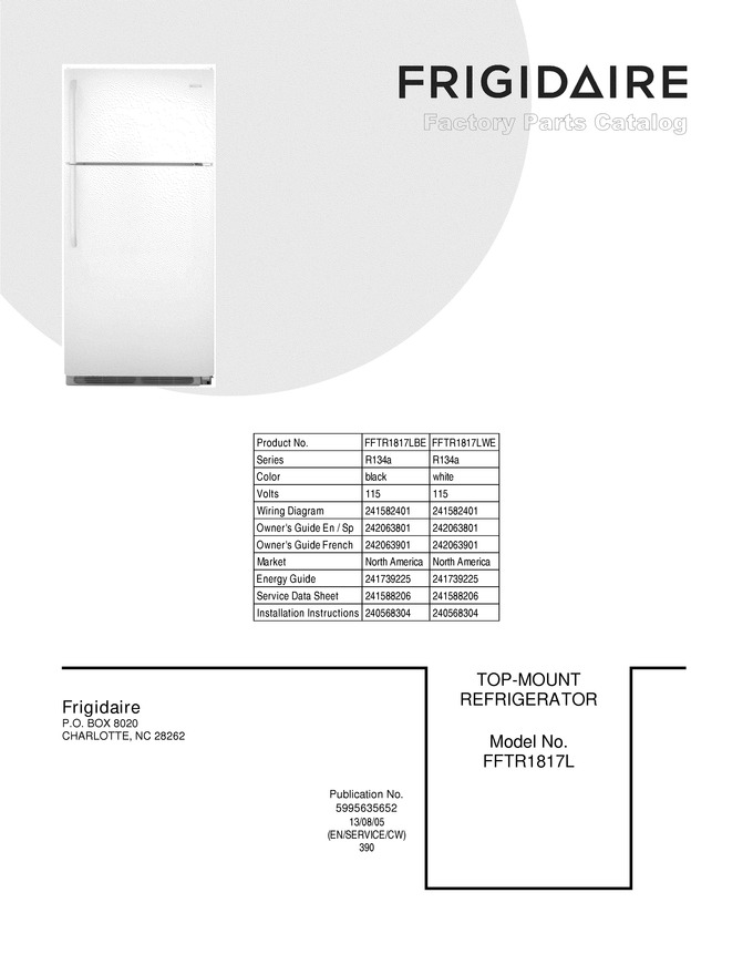 Diagram for FFTR1817LWE