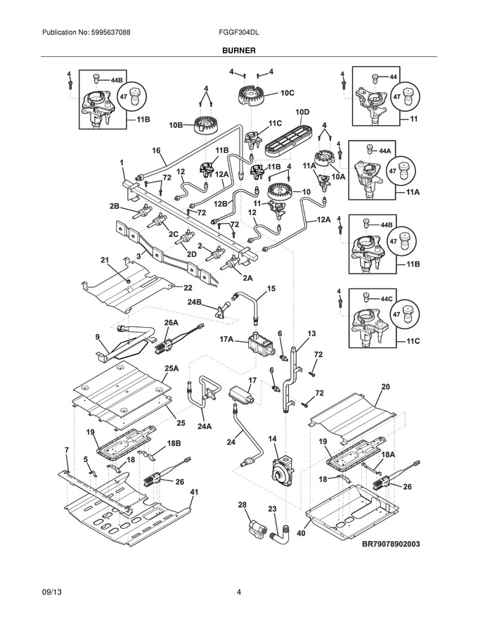 Diagram for FGGF304DLW4