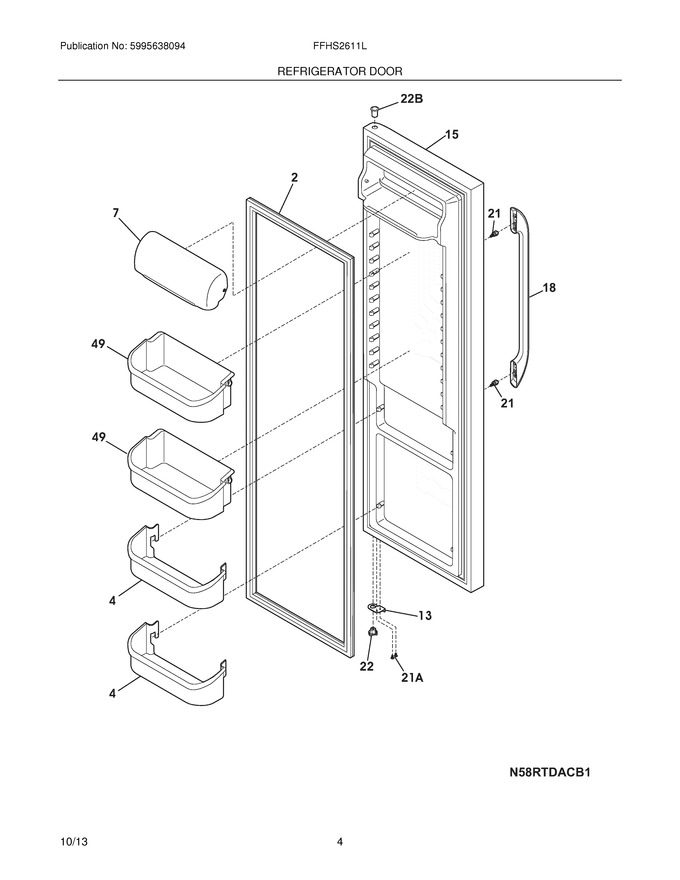 Diagram for FFHS2611LWC