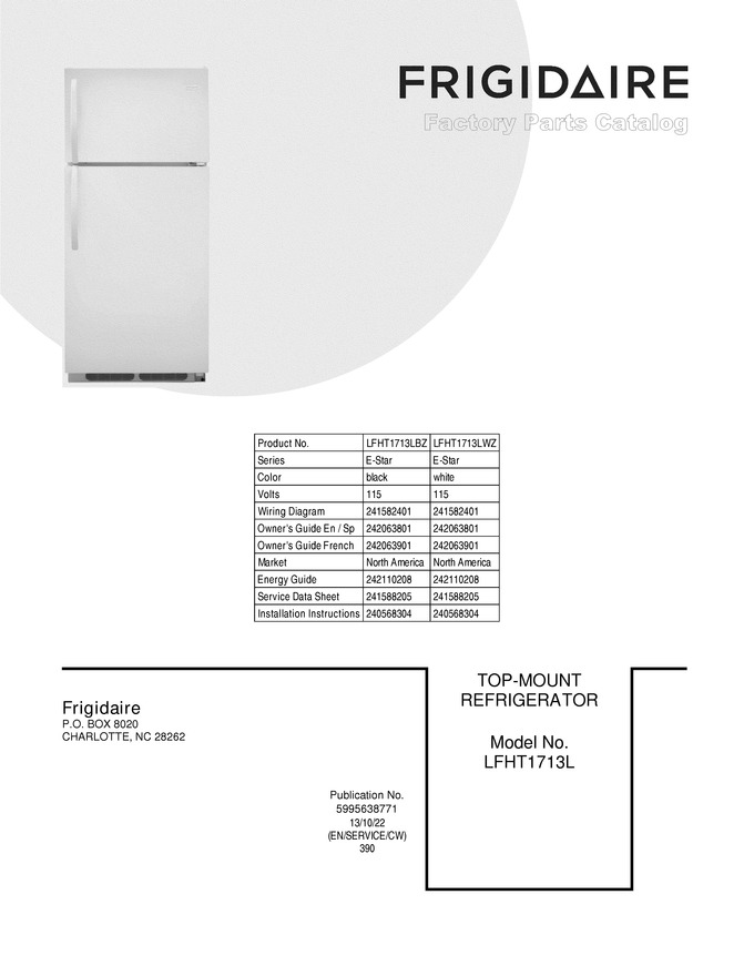 Diagram for LFHT1713LBZ