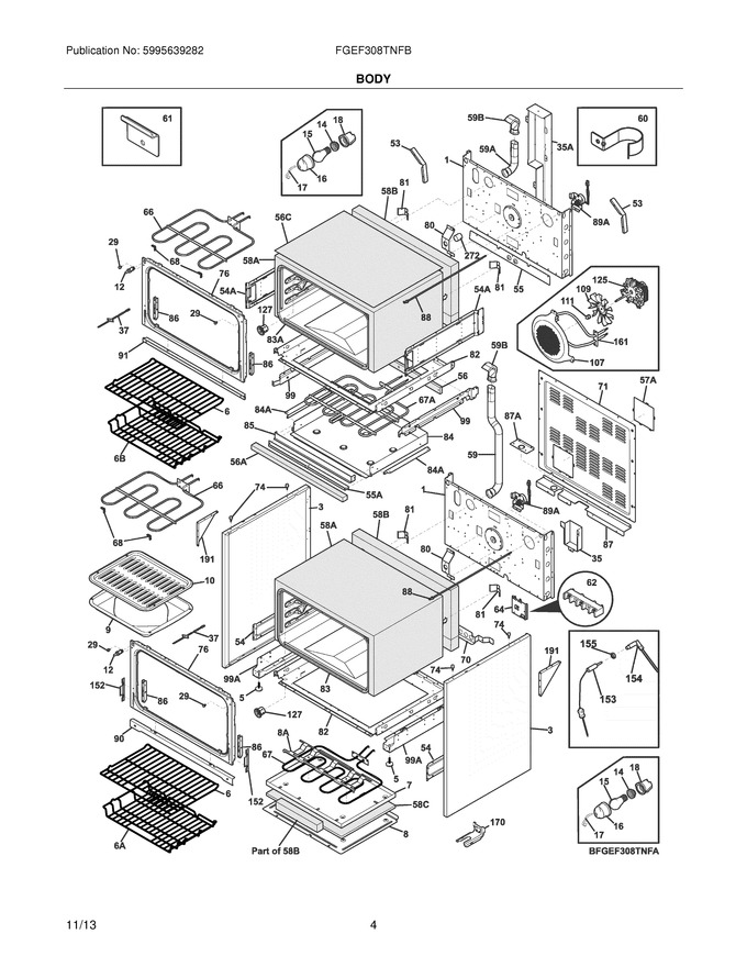 Diagram for FGEF308TNFB