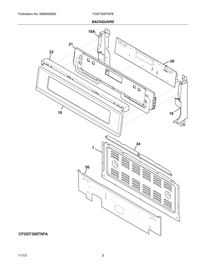 Diagram for FGEF308TNFB