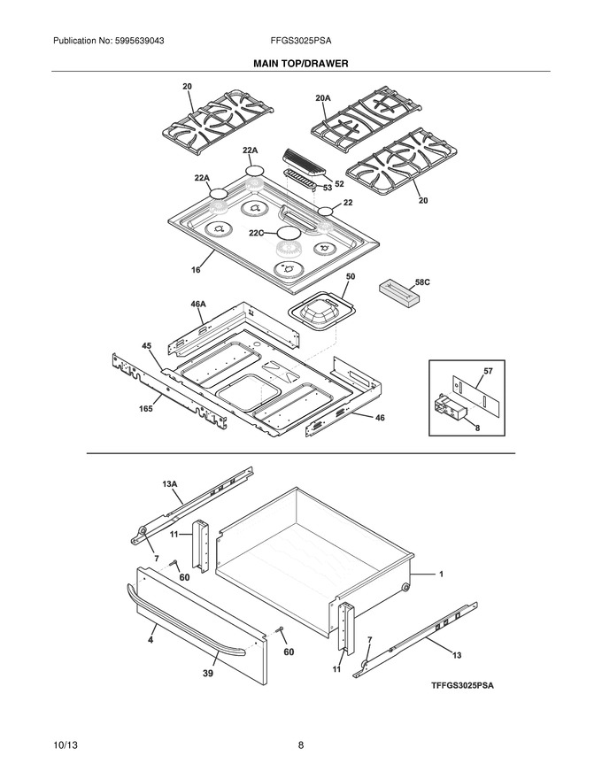 Diagram for FFGS3025PSA