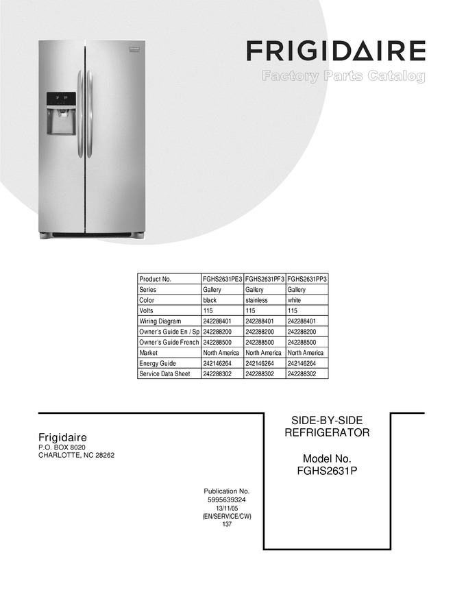 Diagram for FGHS2631PF3