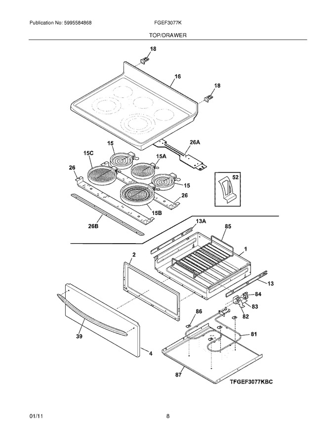 Diagram for FGEF3077KWD