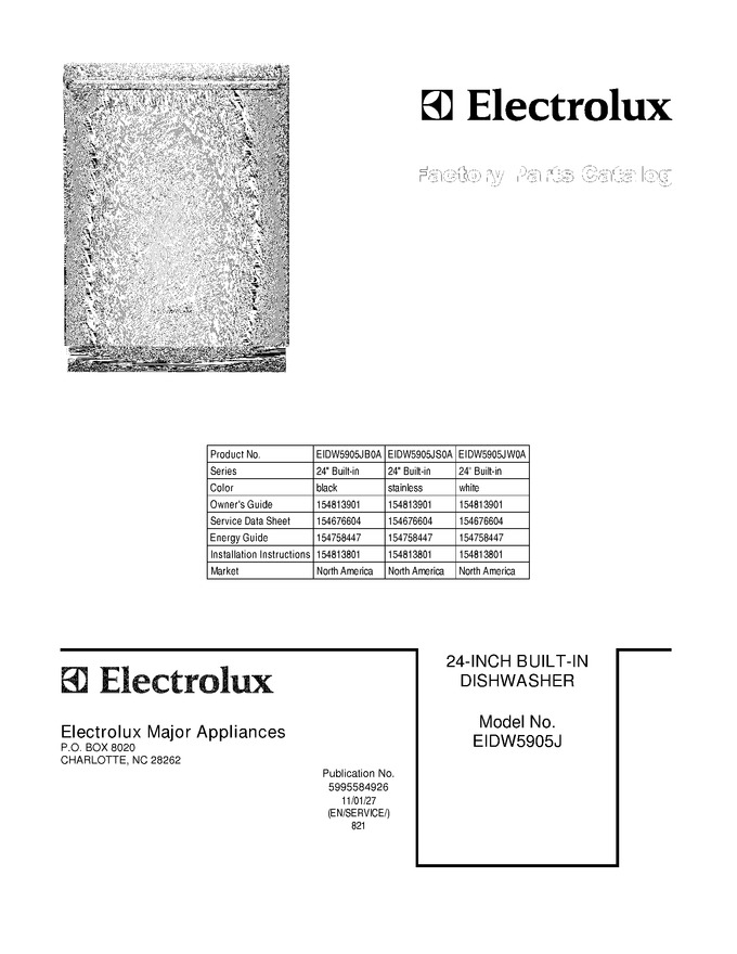 Diagram for EIDW5905JB0A