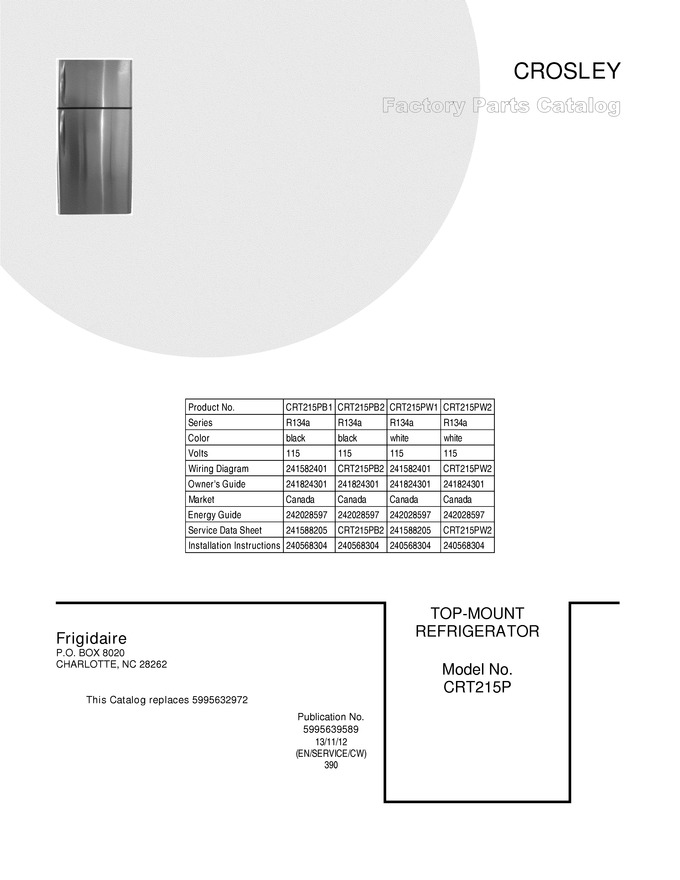 Diagram for CRT215PB2