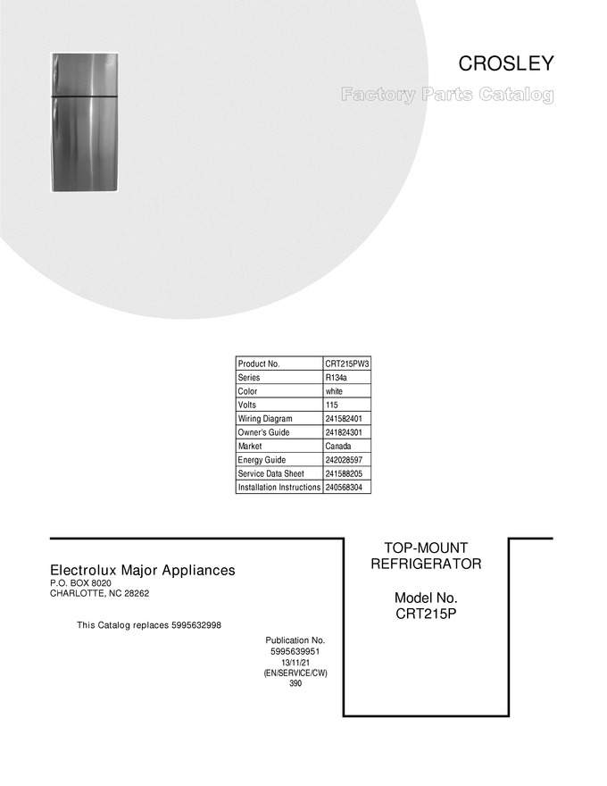 Diagram for CRT215PW3