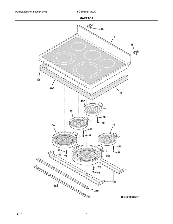 Diagram for FGEF306TMWC