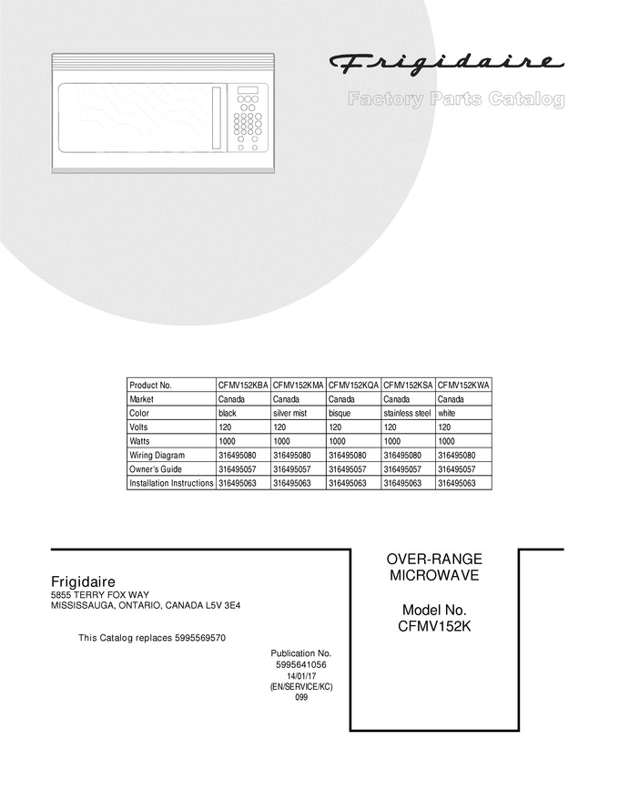 Diagram for CFMV152KSA