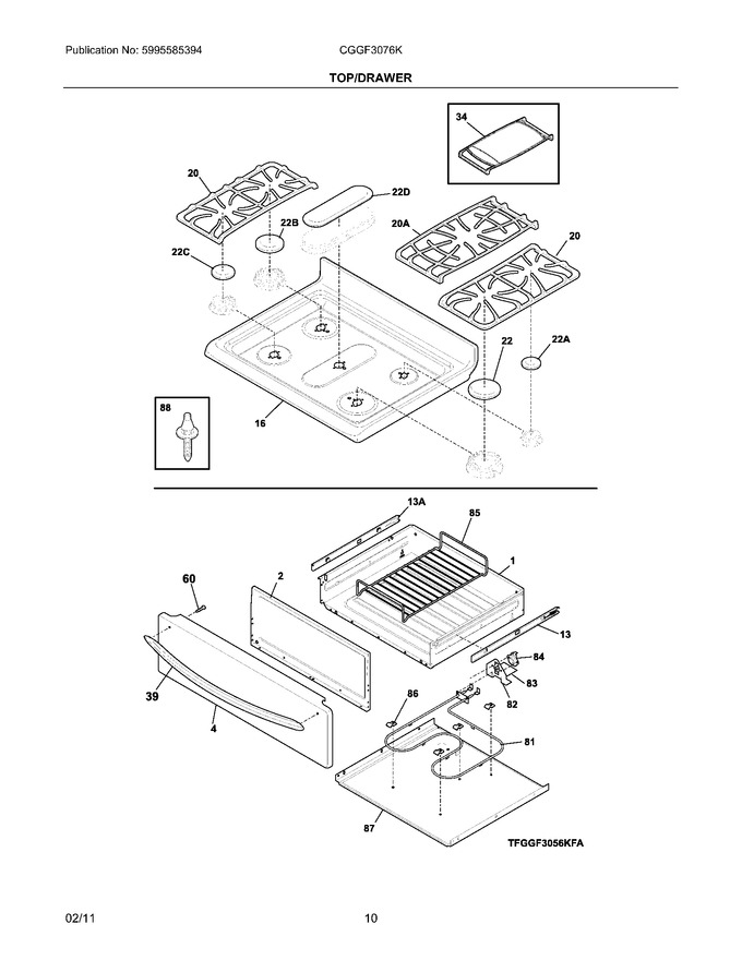 Diagram for CGGF3076KBH