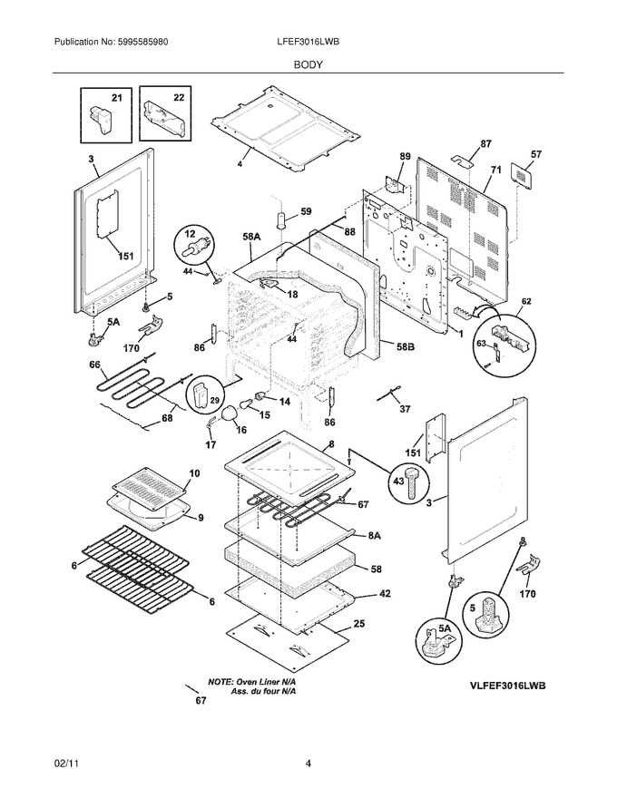 Diagram for LFEF3016LWB