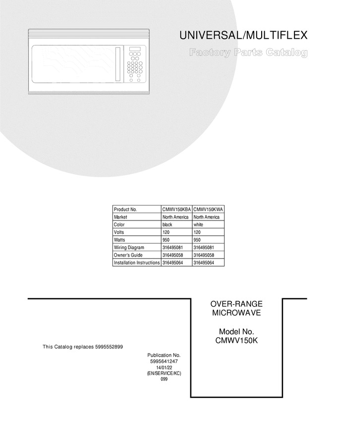 Diagram for CMWV150KWA
