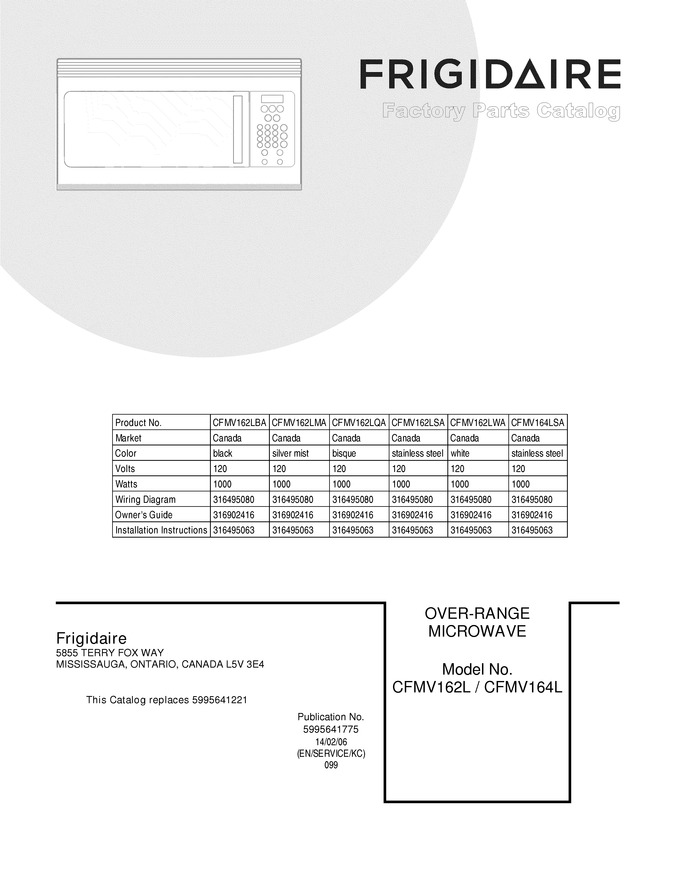 Diagram for CFMV162LBA