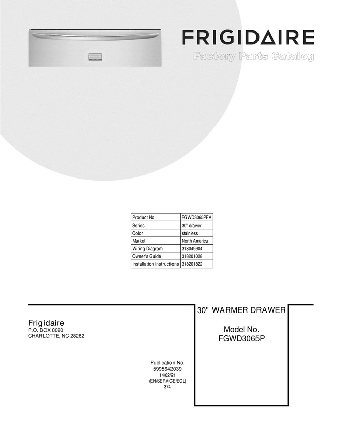 Diagram for FGWD3065PFA