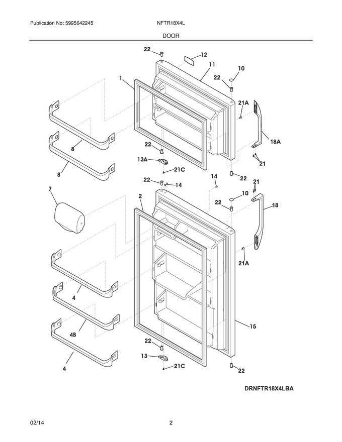 Diagram for NFTR18X4LWF