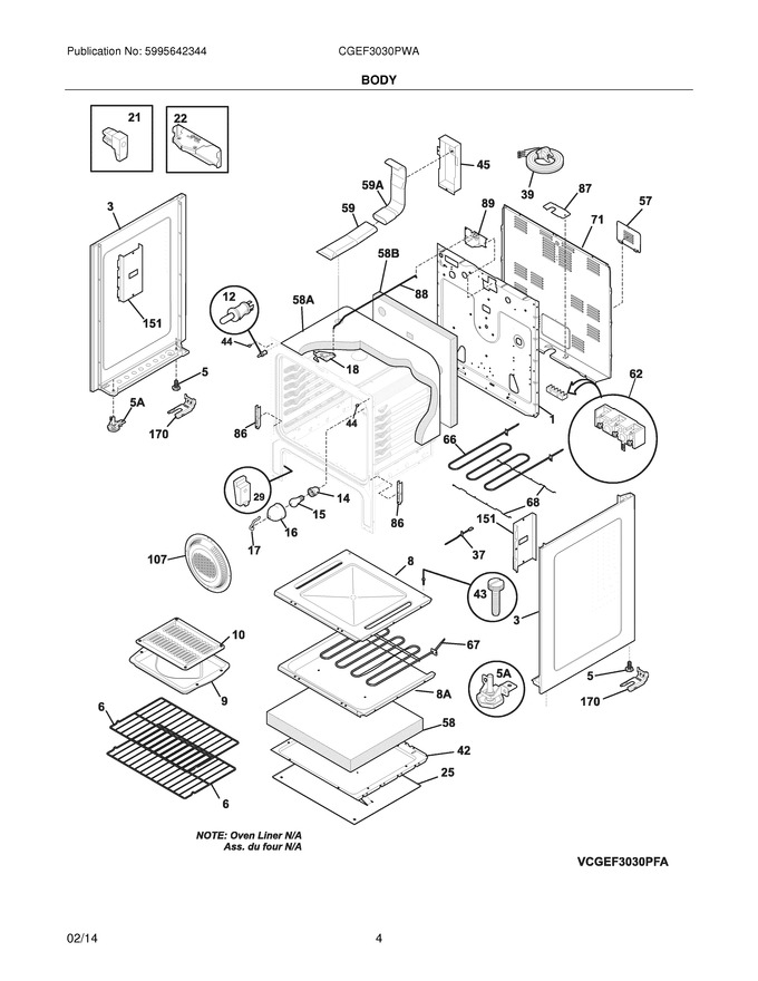Diagram for CGEF3030PWA