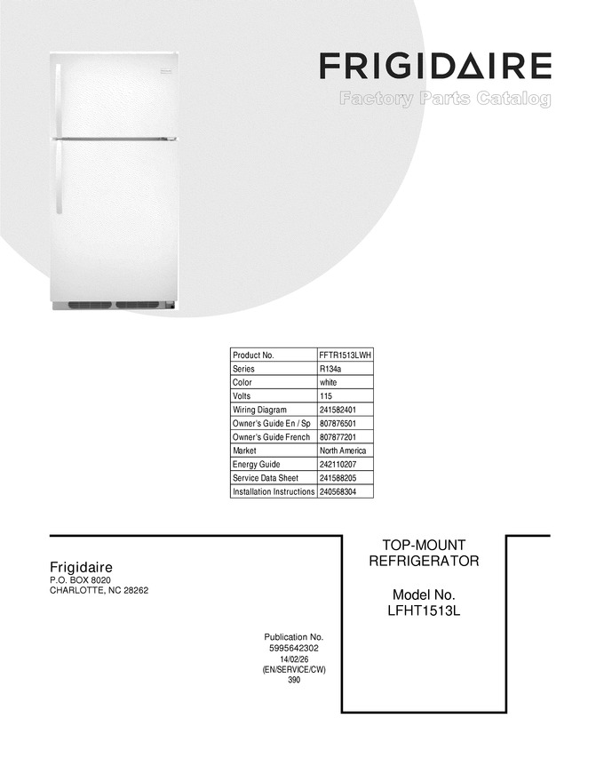 Diagram for FFTR1513LWH