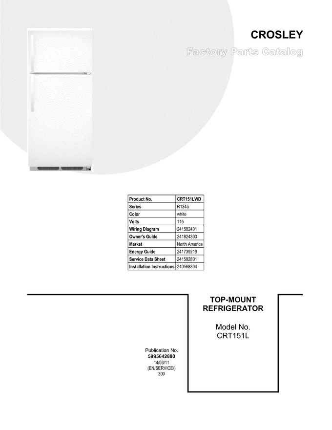 Diagram for CRT151LWD