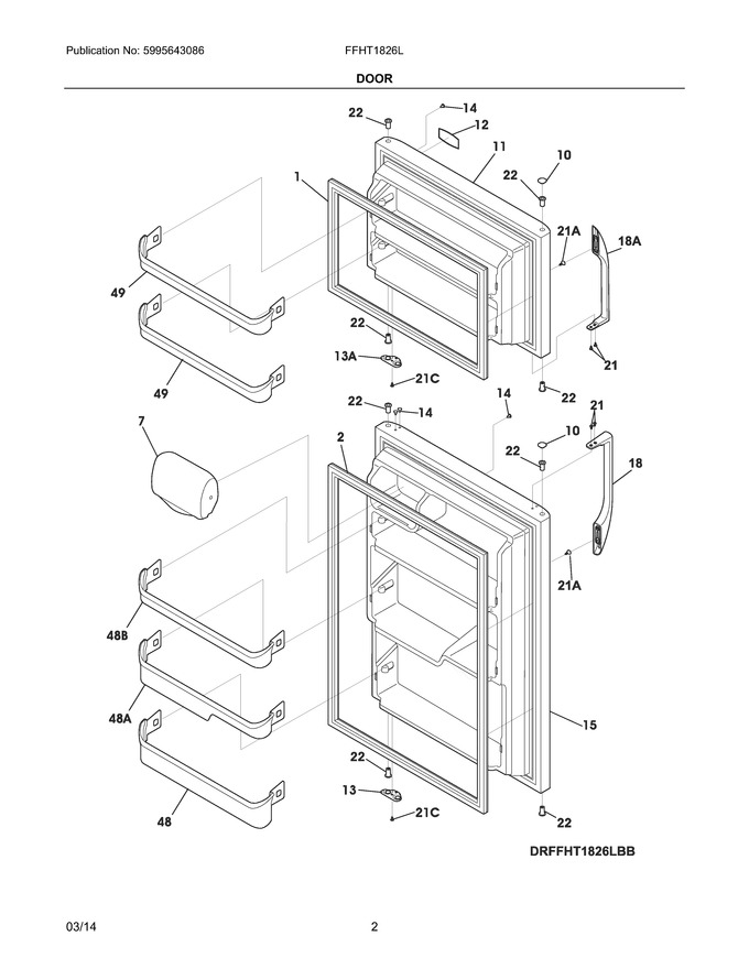 Diagram for FFHT1826LQB
