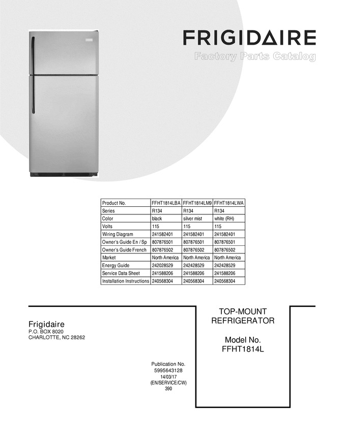 Diagram for FFHT1814LM9