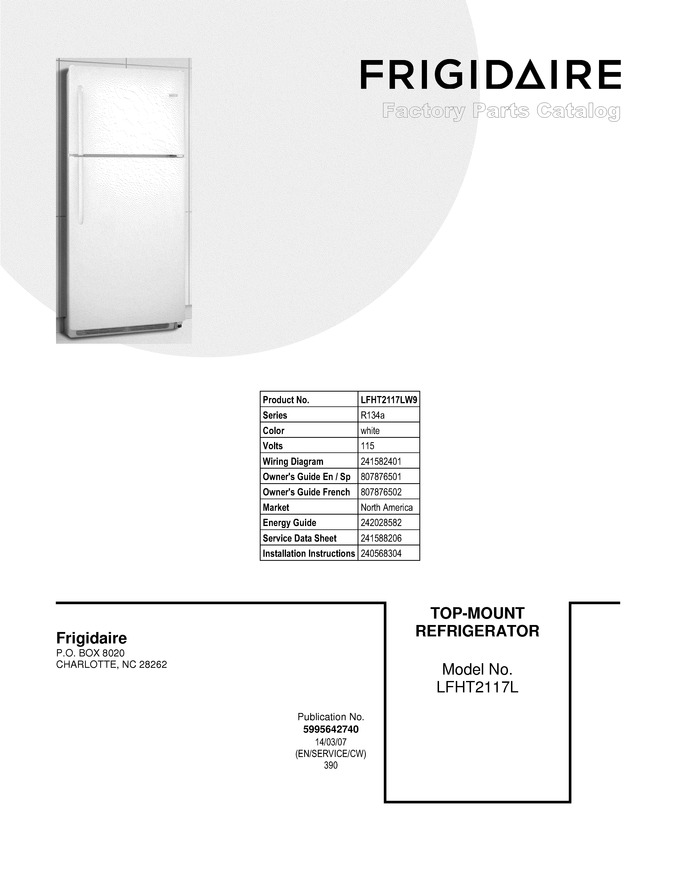 Diagram for LFHT2117LW9