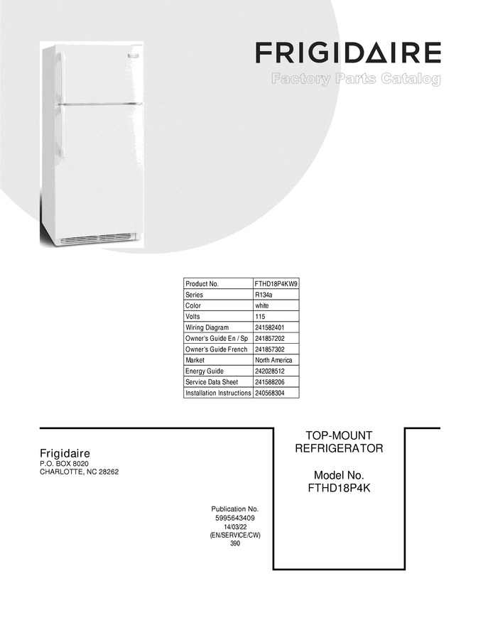 Diagram for FTHD18P4KW9