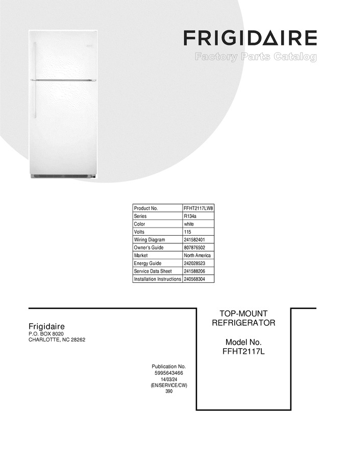 Diagram for FFHT2117LW8