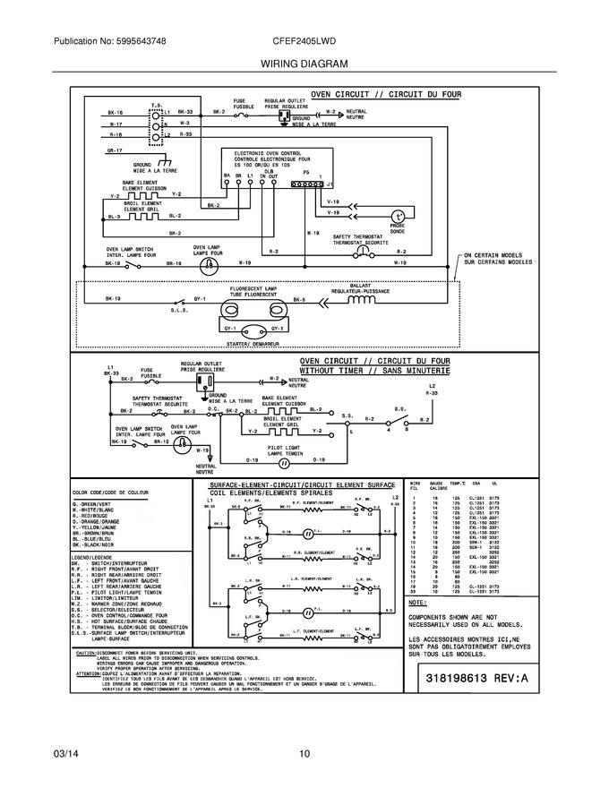 Diagram for CFEF2405LWD