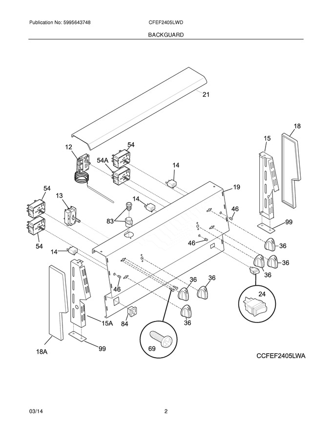 Diagram for CFEF2405LWD