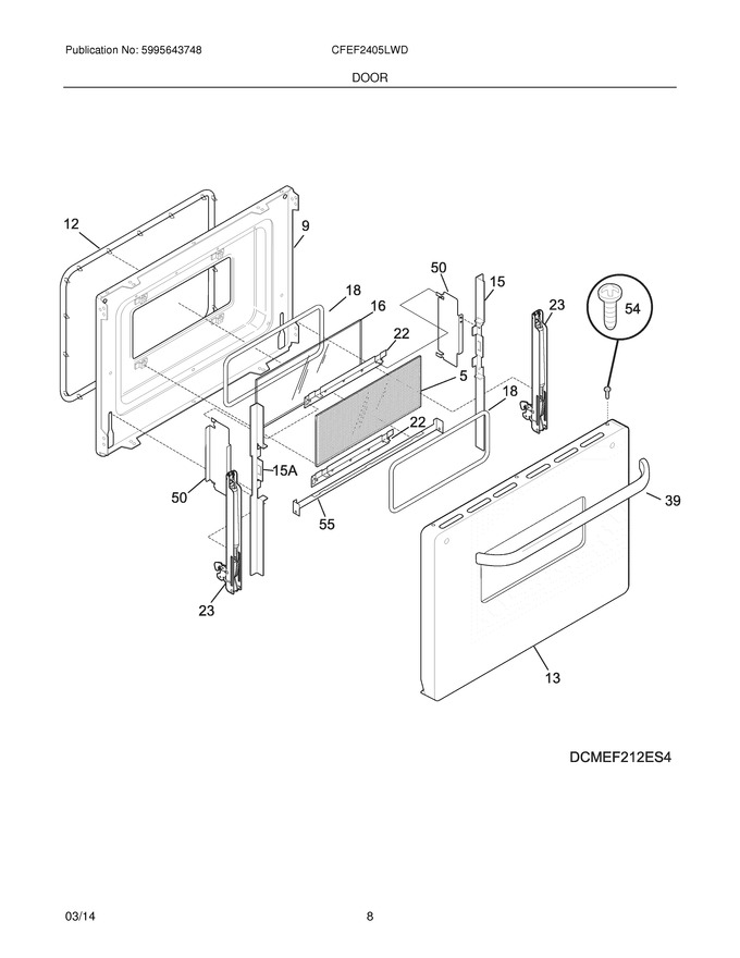 Diagram for CFEF2405LWD
