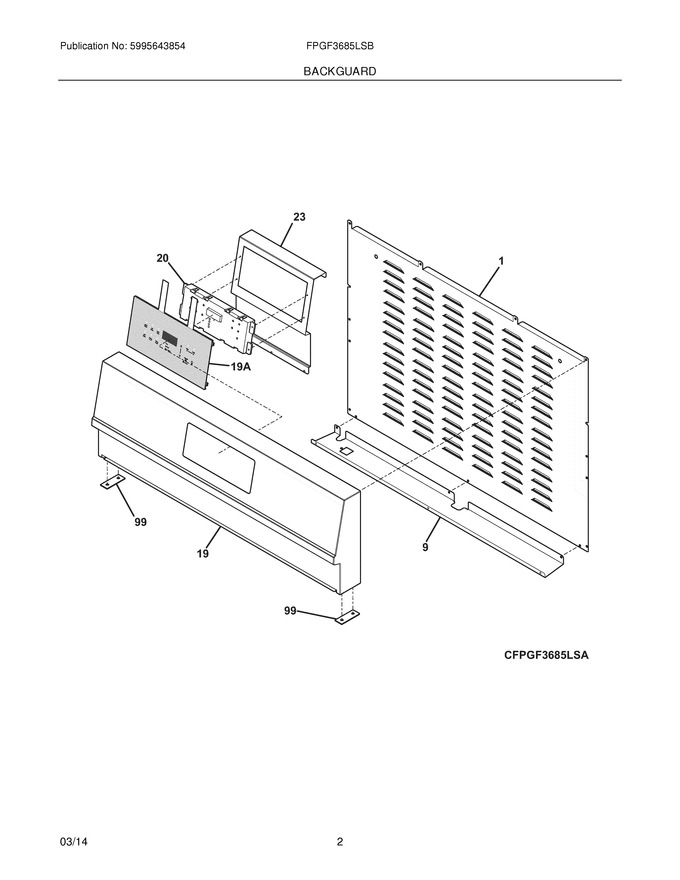 Diagram for FPGF3685LSB