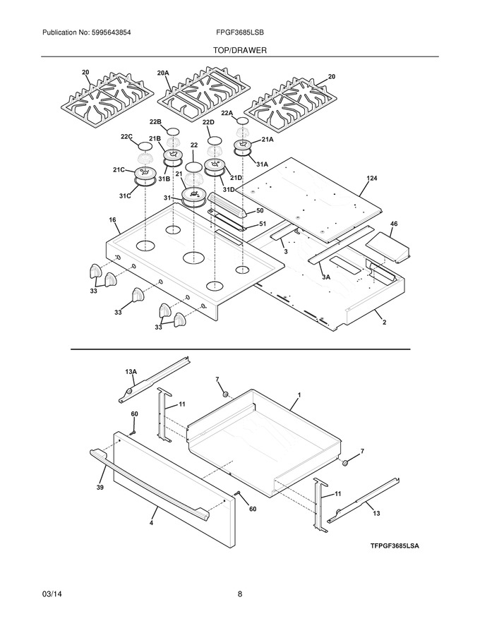 Diagram for FPGF3685LSB