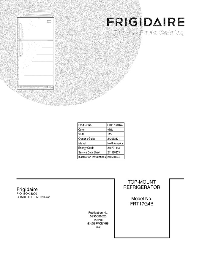 Diagram for FRT17G4BWJ