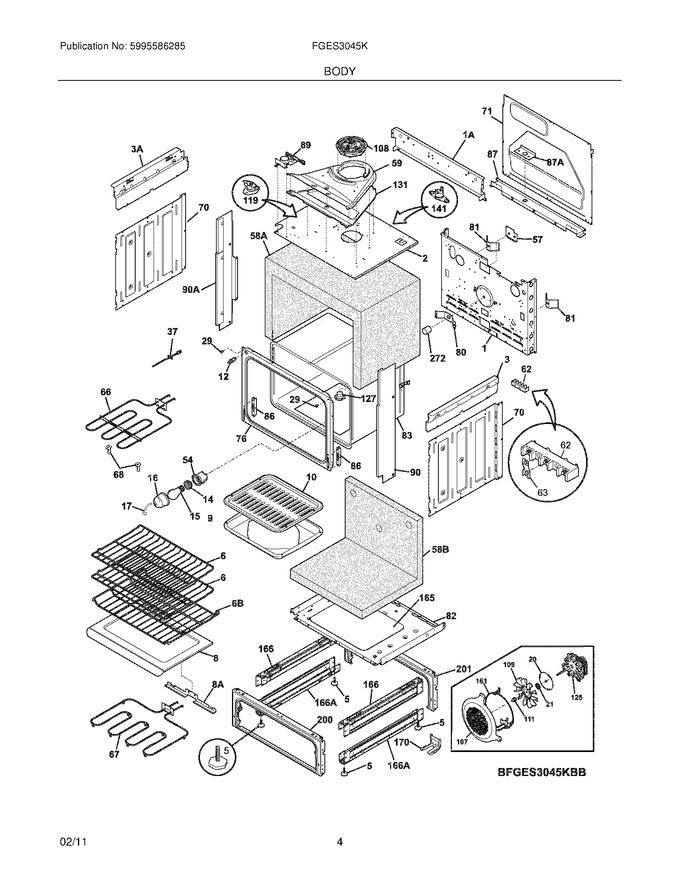 Diagram for FGES3045KBC