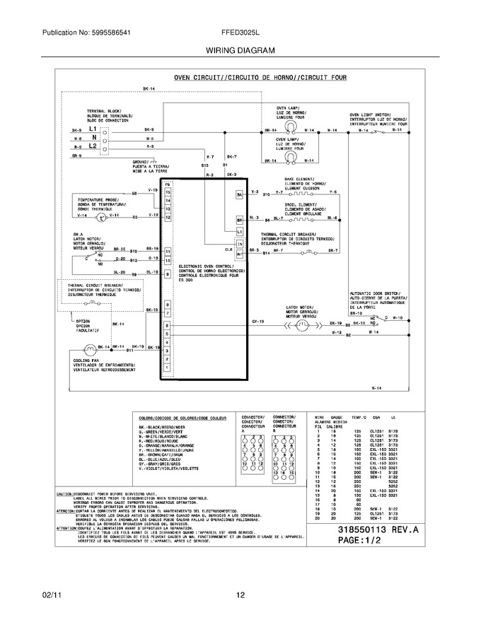 Diagram for FFED3025LWB