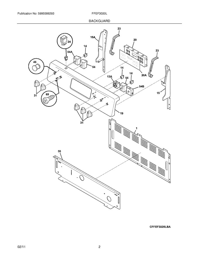 Diagram for FFEF3020LWD