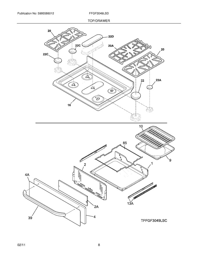 Diagram for FFGF3049LSD