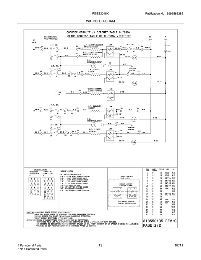 Diagram for FGES3045KWC