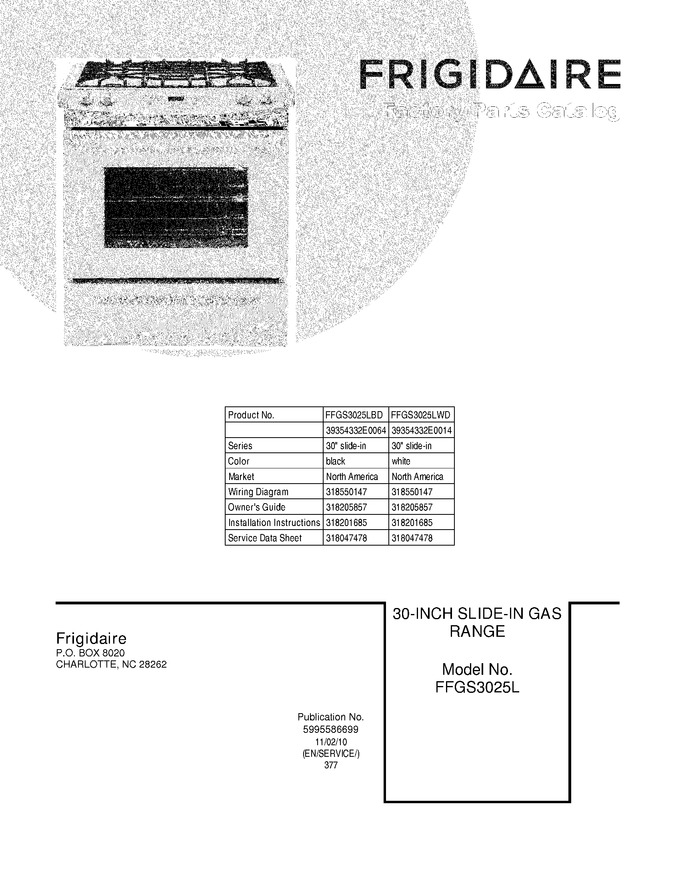 Diagram for FFGS3025LWD