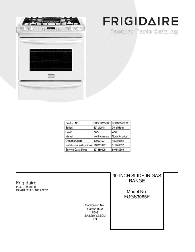 Diagram for FGGS3065PBB