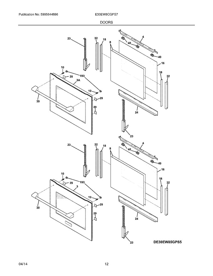 Diagram for E30EW8CGPS7