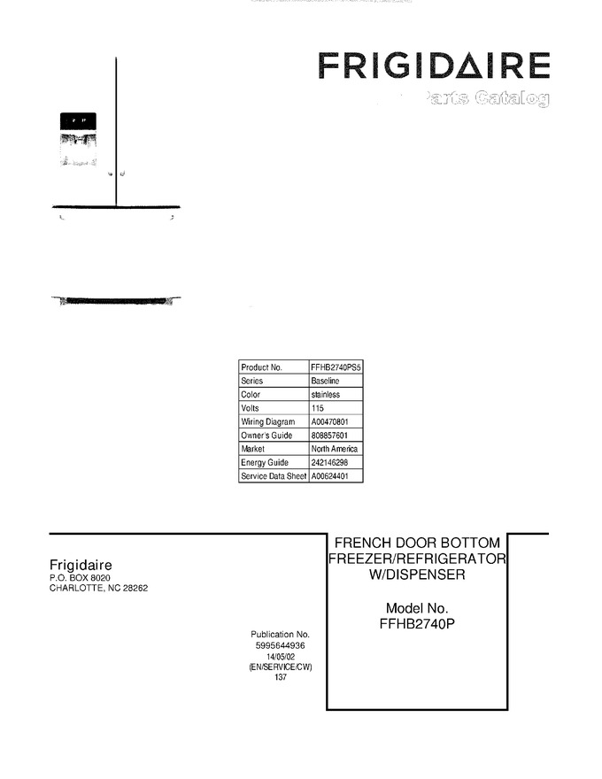Diagram for FFHB2740PS5