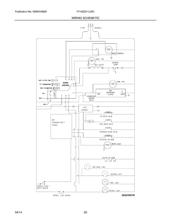 Diagram for FFHS2311LWD