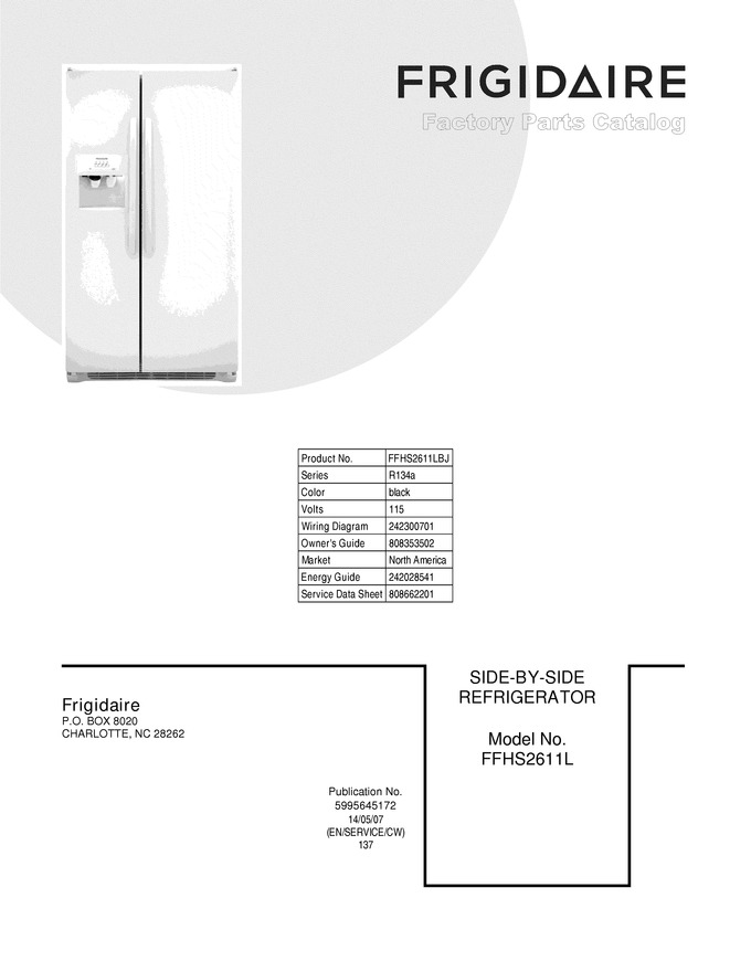 Diagram for FFHS2611LBJ